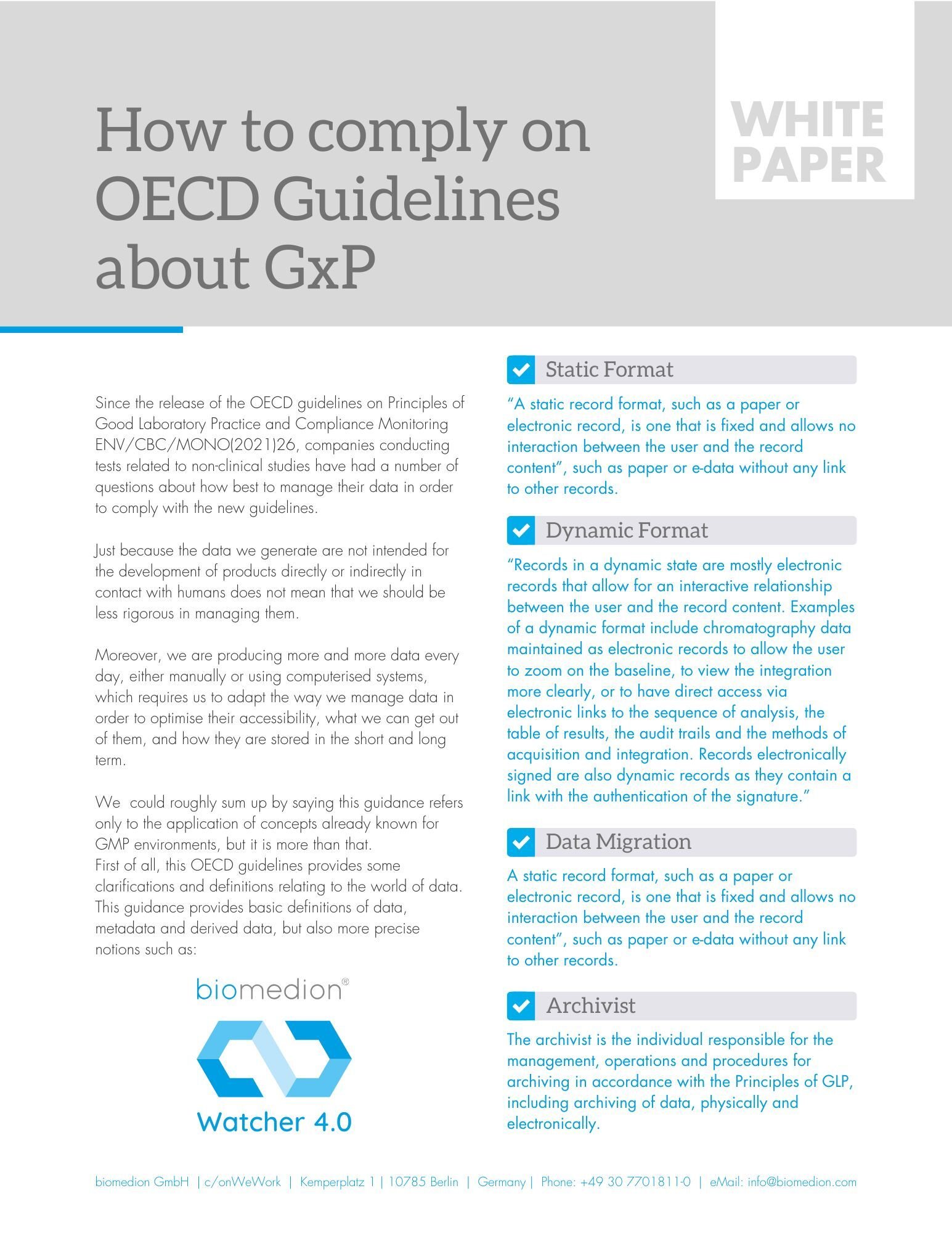 How to comply with OECD Guidelines about GxP_2025